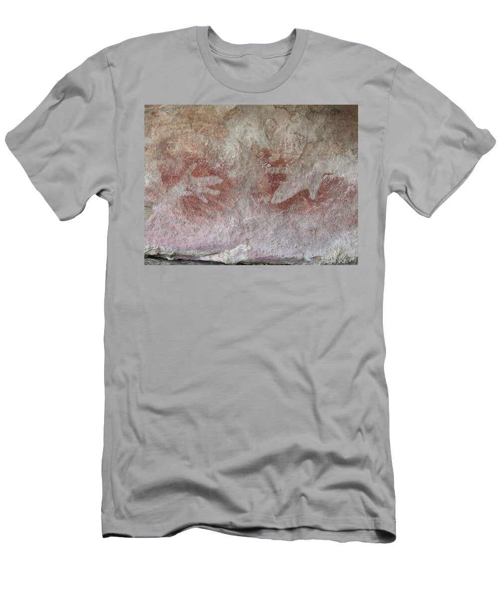 Two and Three Middle Fingers Closed Hand Stencils Unknown Australian T-Shirt