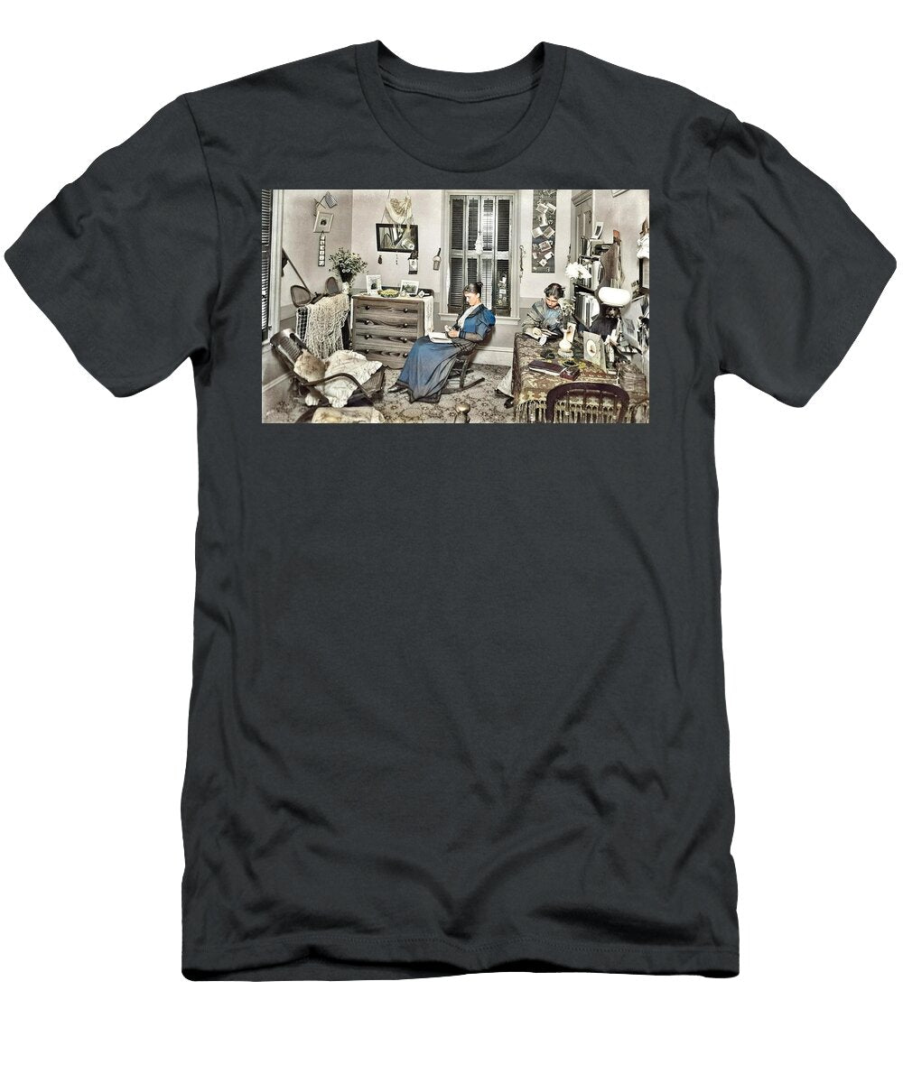 Two Students in a Dorm Room in the Normal Hall Dormitory Building At the State Normal School Bridge Ahmet Asar T-Shirt