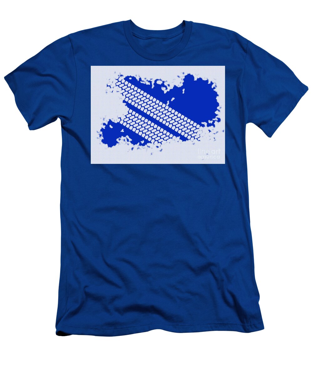 Tyre Tread Grunge Halftone Bigalbaloo Stock T-Shirt