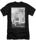 Ucla Legacy Royce Hall Towers Architecture Los Angeles Black and White Dmr Filho T-Shirt
