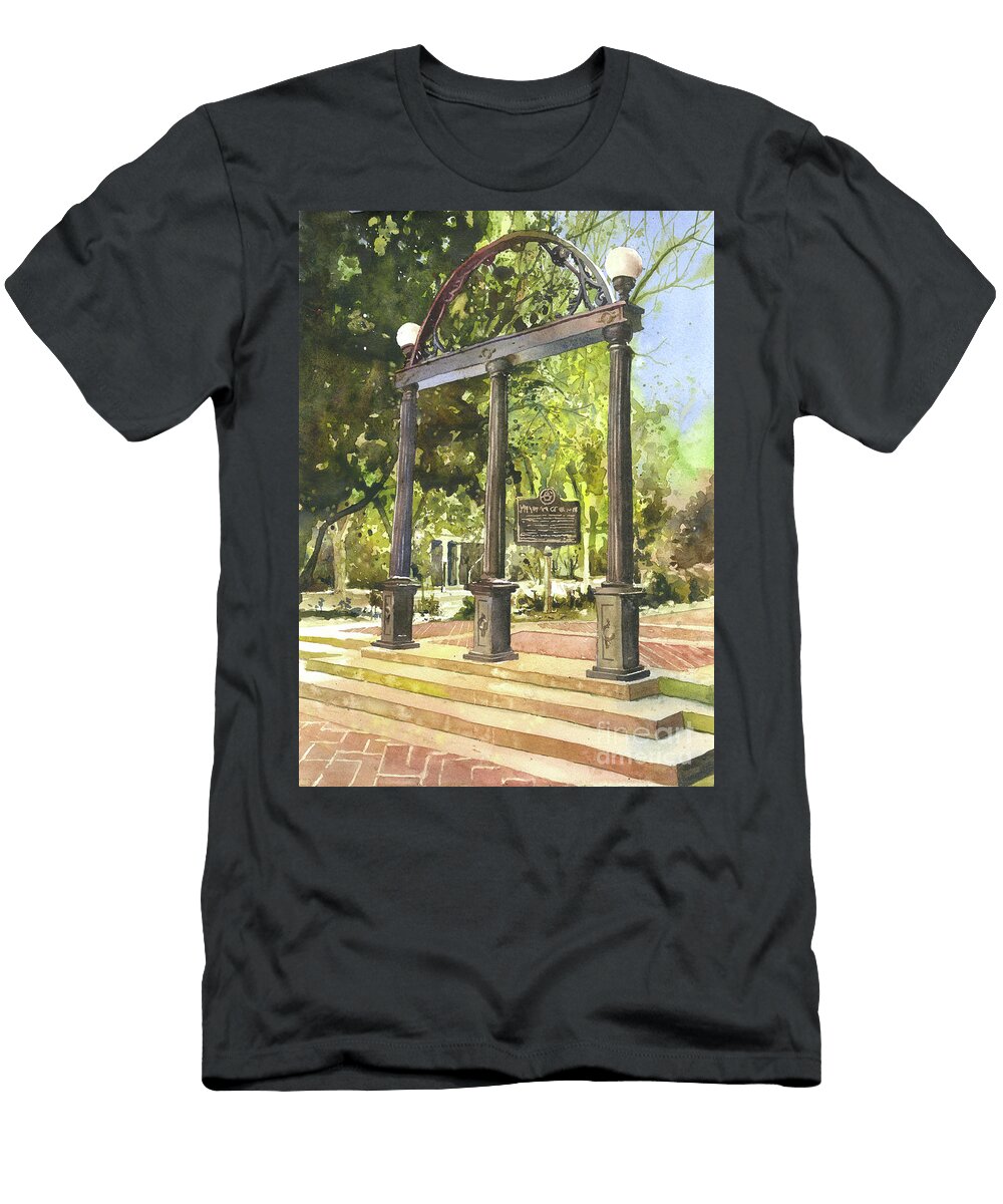 Uga Arch Athens Georgia Ryan Fox T-Shirt