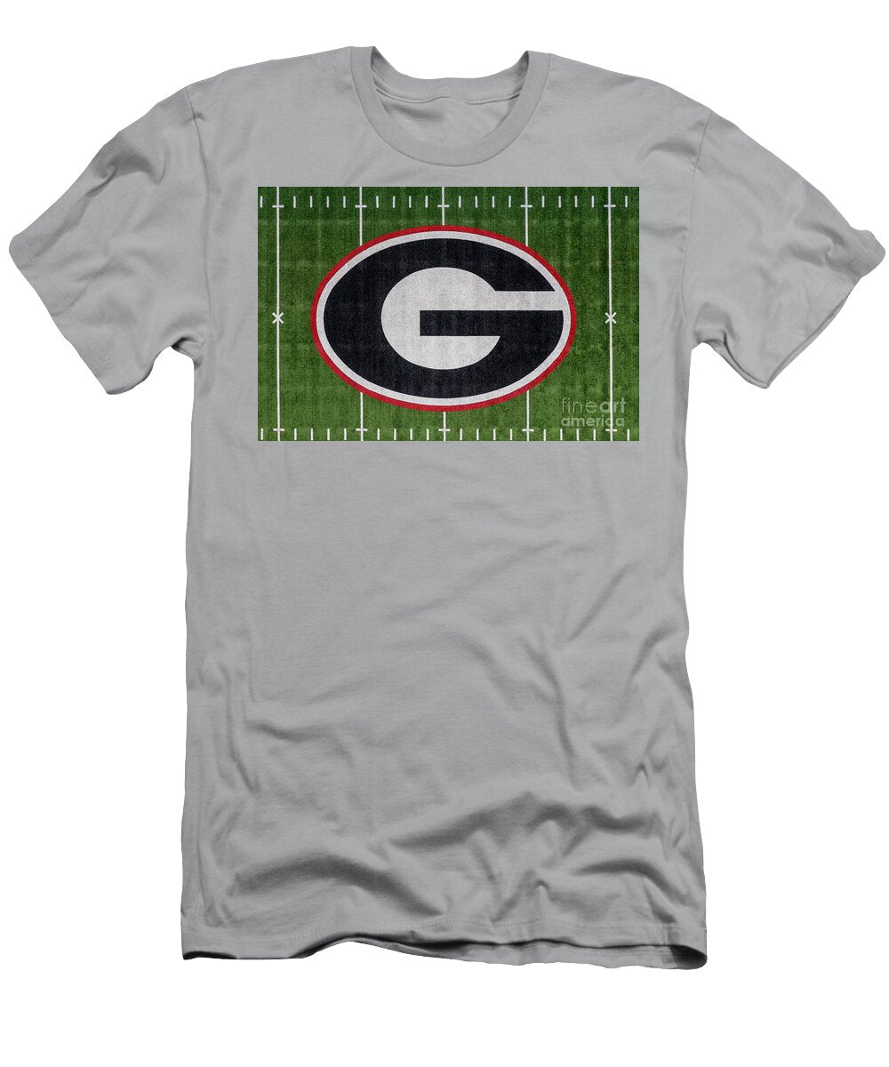 Uga Logo on Band Field University of Georgia Athens Ga the Photourist T-Shirt