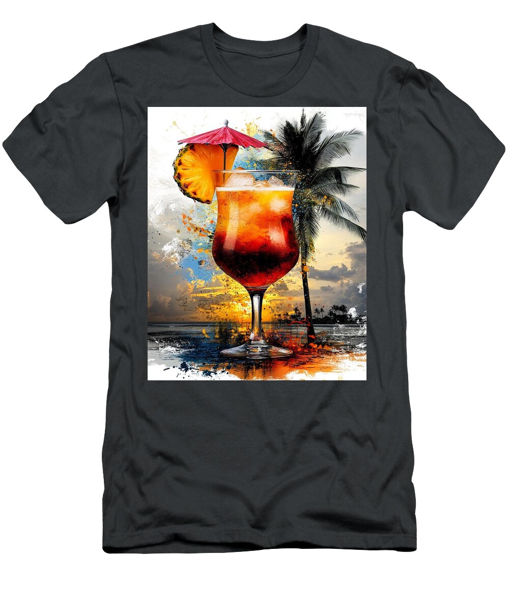 Umbrella Dreams Xenia Bordeaux T-Shirt