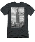 Unc Bell Tower Black and White John Mcgraw T-Shirt