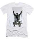 Unidentified Native American Indian Standing Before US Cavalrymen Graham Coton T-Shirt