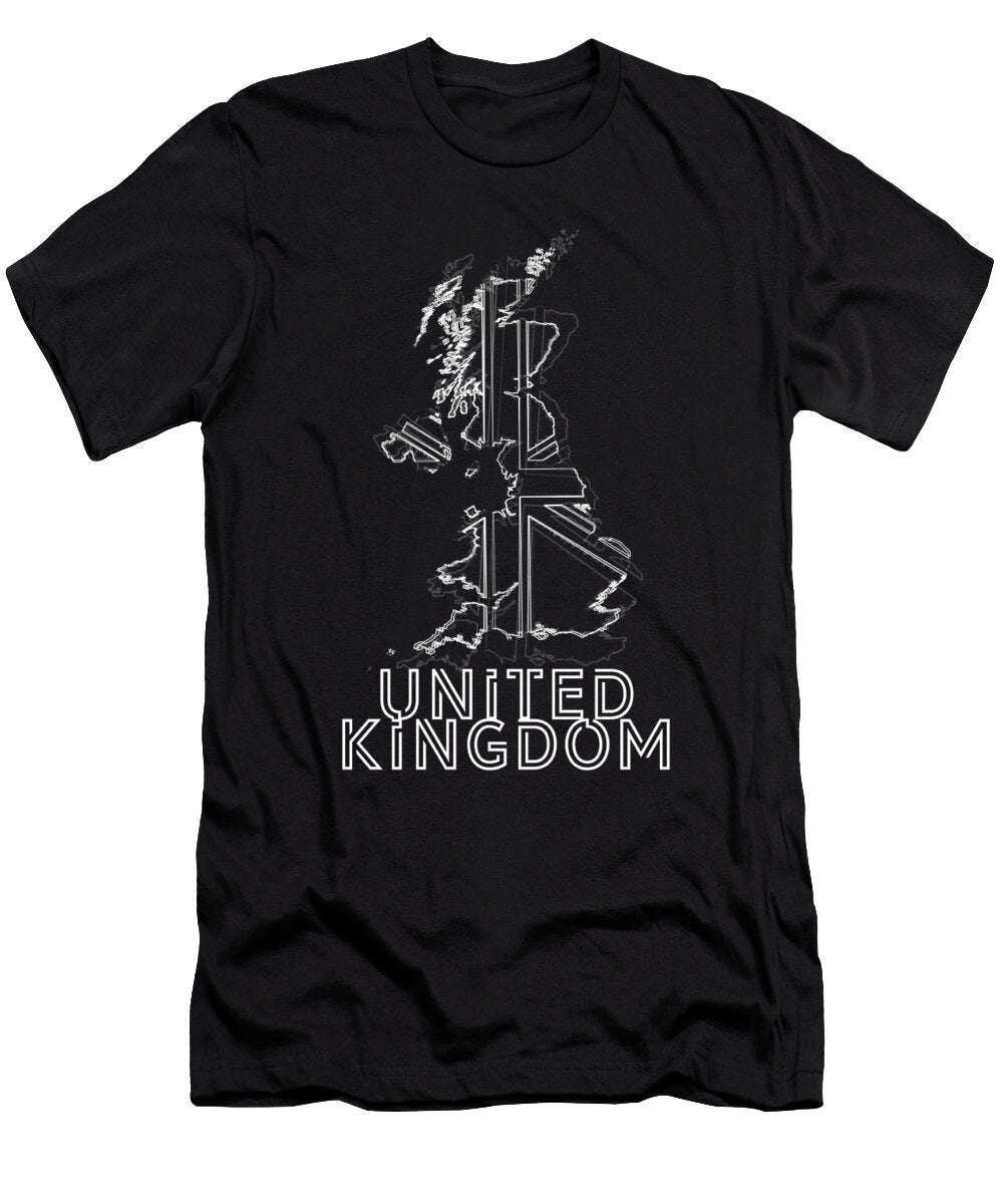 United Kingdom Lineart Manuel Schmucker T-Shirt