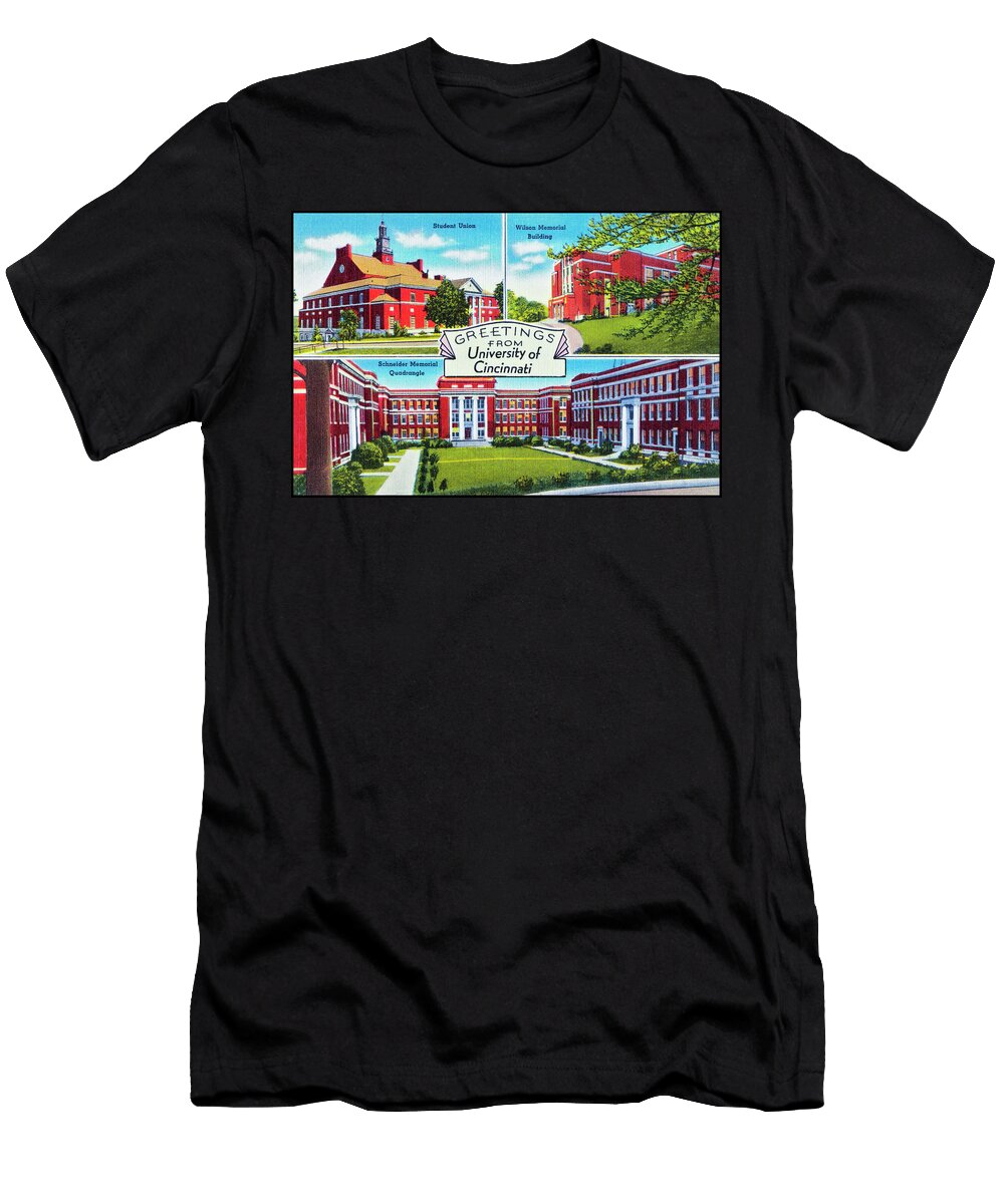 University of Cincinnati Retro Vintage Poster Carol Japp T-Shirt