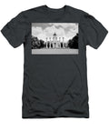 University of Missouri Columns and Jesse Hall Columbia Black and White Landscape Dmr Filho T-Shirt