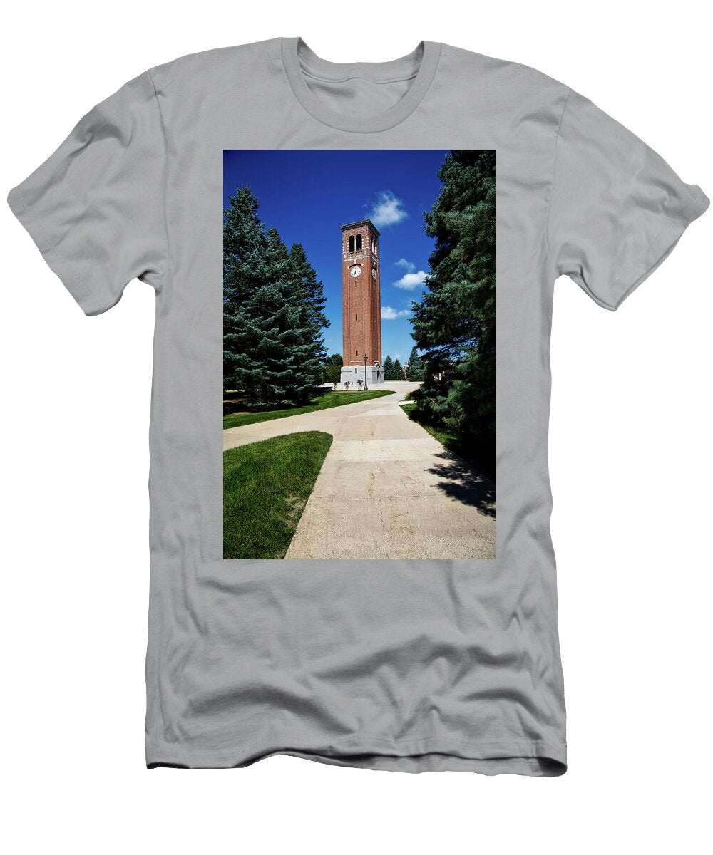 University of Northern Iowa Bell Tower Mountain Dreams T-Shirt