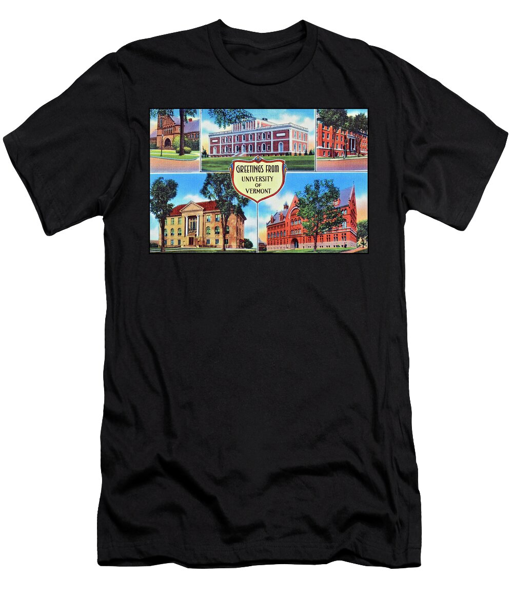 University of Vermont and State Agricultural College Retro Vintage Poster Carol Japp T-Shirt