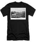 University of Virginia Vintage Map Birds Eye View 1856 Black and White Carol Japp T-Shirt