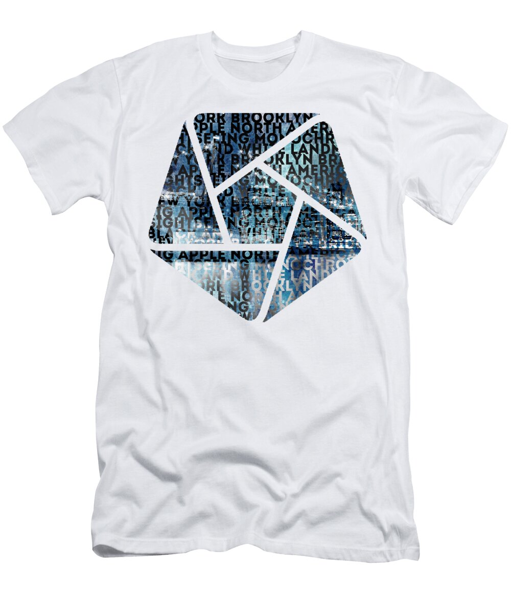 Urban Art NYC Brooklyn Bridge I Melanie Viola T-Shirt