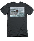 US Battleship Indiana in Sea Trials 1895 Hand Colored Halftone Reproduction of a 19th Century Illustration American School T-Shirt