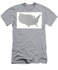 USA Map Halftone Silhouette Bigalbaloo Stock T-Shirt
