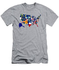 USA States Flags Map Ricky Barnard T-Shirt