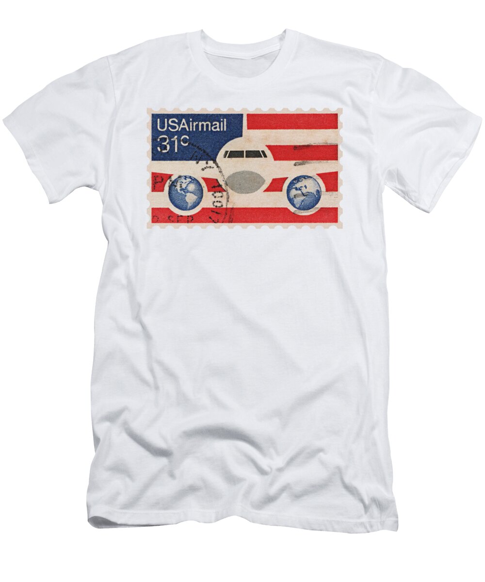 Usairmail Stamp Wall Art Osman Sargin T-Shirt