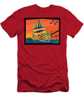 Usna Sunset Sail Joe Barsin T-Shirt