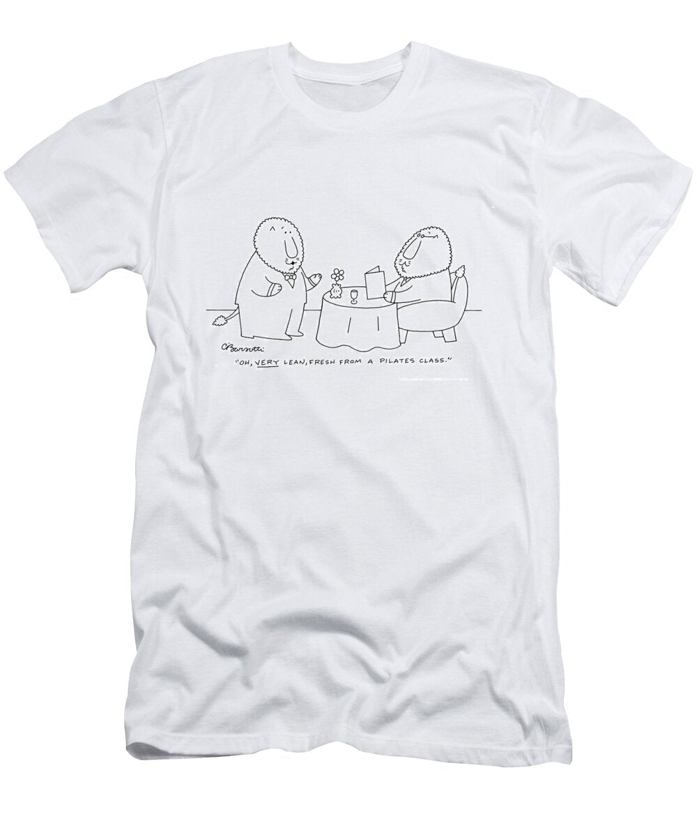 Very Lean Fresh From a Pilates Class Charles Barsotti T-Shirt