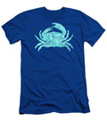 Vibrant Blue Crab Beach House Coastal Art Tina Lavoie T-Shirt
