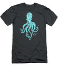 Vibrant Blue Octopus Beach House Coastal Art Tina Lavoie T-Shirt