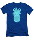 Vibrant Blue Tropical Pineapple Beach House Coastal Art Tina Lavoie T-Shirt