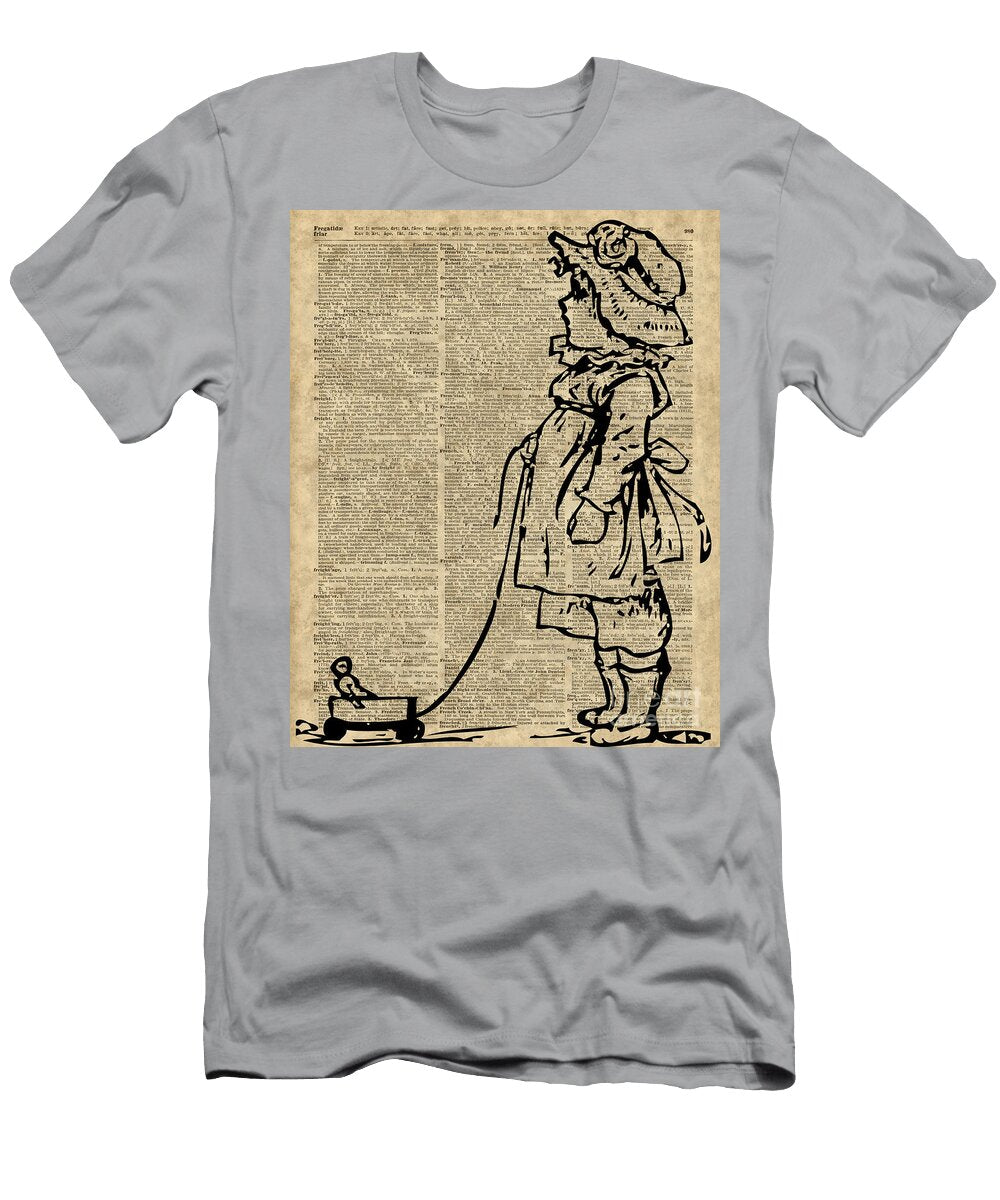 Victorian Child on a Dictionary Page Jacob Kuch T-Shirt