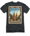 Victorian Gothic Campus of Mercer University Iconic Vintage Travel Poster Sampadart Gallery T-Shirt