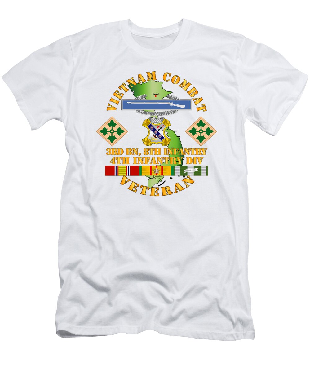 Vietnam Combat Veteran Badge Milar Style T-Shirt