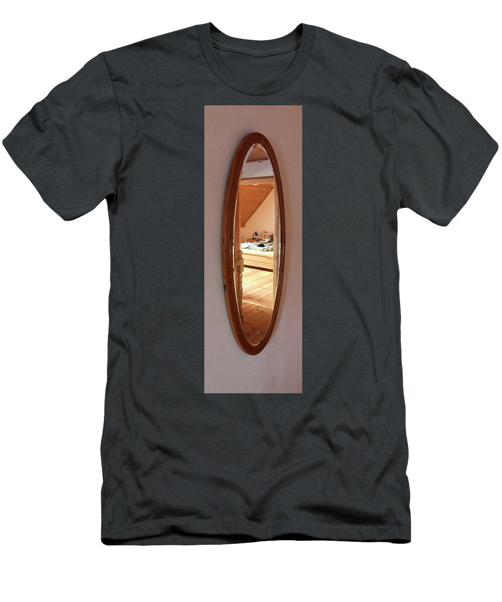 View of the Home Bedroom Through the Mirror Jan Dolezal T-Shirt