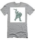Viking Warrior Striking Sword Etching Aloysius Patrimonio T-Shirt