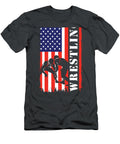 Vintage American Wrestling Flag USA Wrestling Kaidiw Kesso T-Shirt