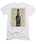 Vintage Bottle of Rum Over Antique Book Page Jacob Kuch T-Shirt