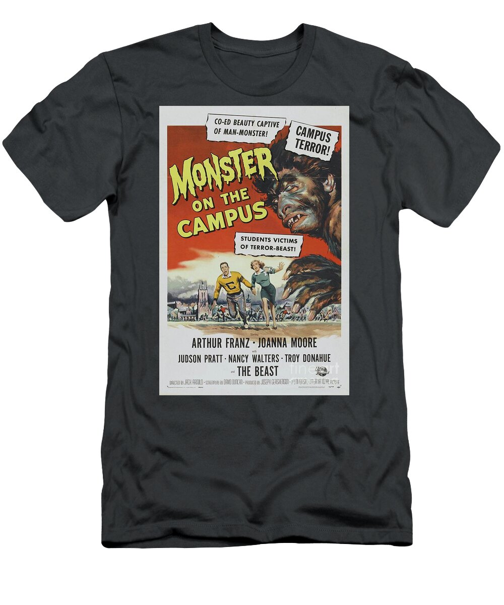 Vintage Classic Movie Posters Monster on the Campus Esoterica Art Agency T-Shirt