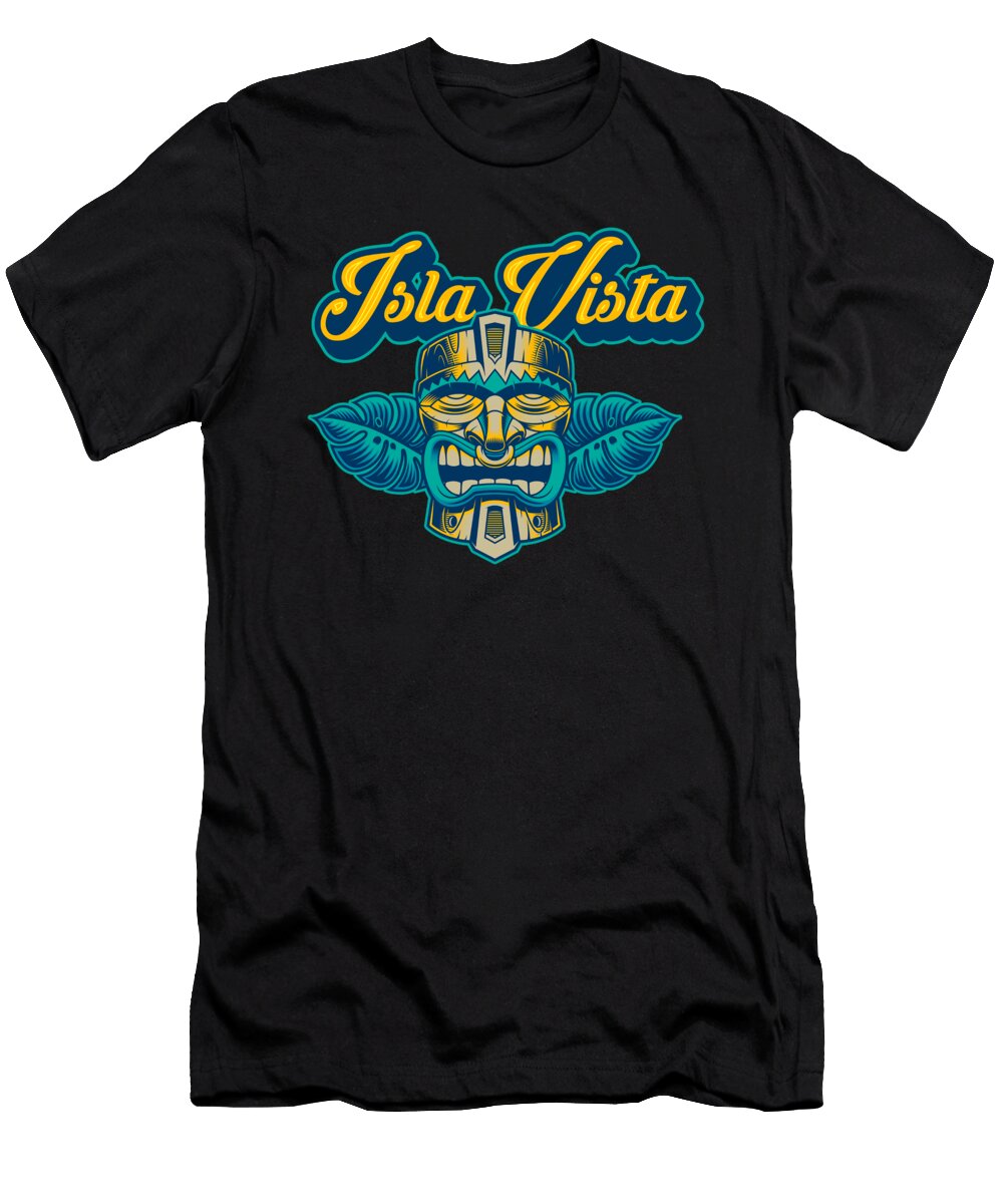 Vintage Classic Tiki Bar Isla Vista Apparel Print Deluxe Chimp T-Shirt