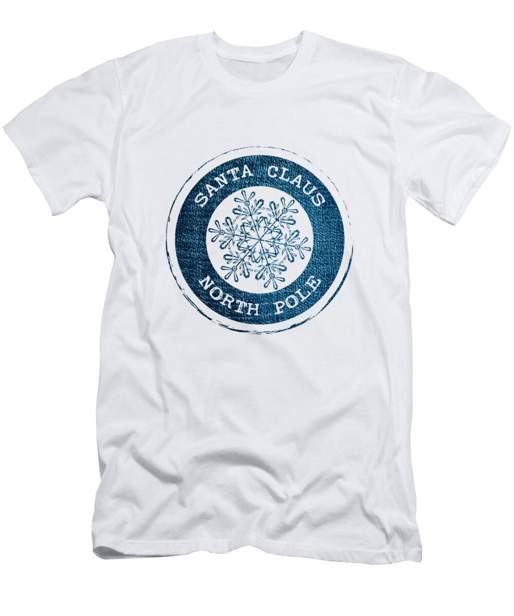 Vintage Collection of Snowflake Christmas Stamps No 01 Mounir Khalfouf T-Shirt
