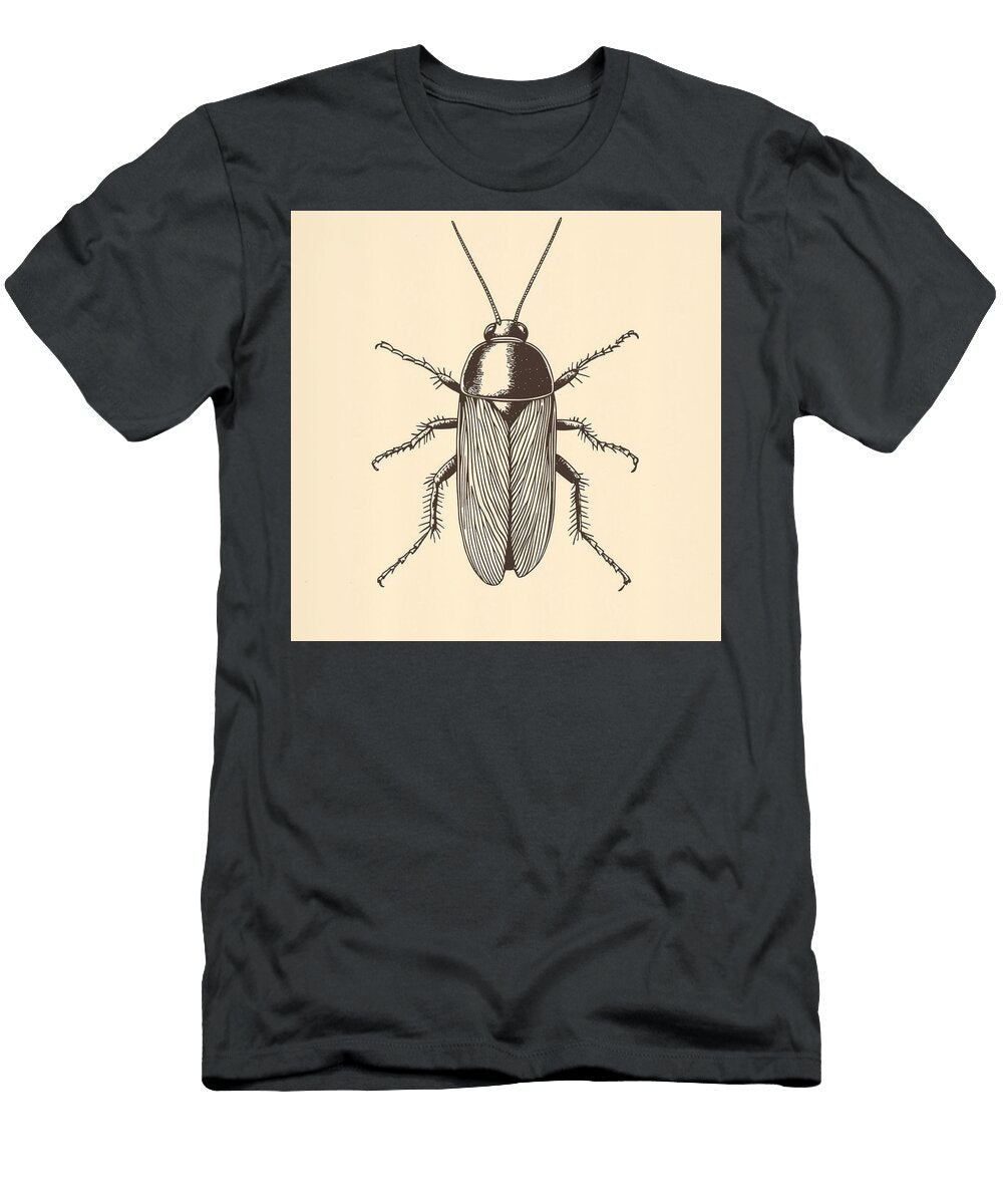 Vintage Engraving of a Cockroach Insect Rebecca Amave T-Shirt