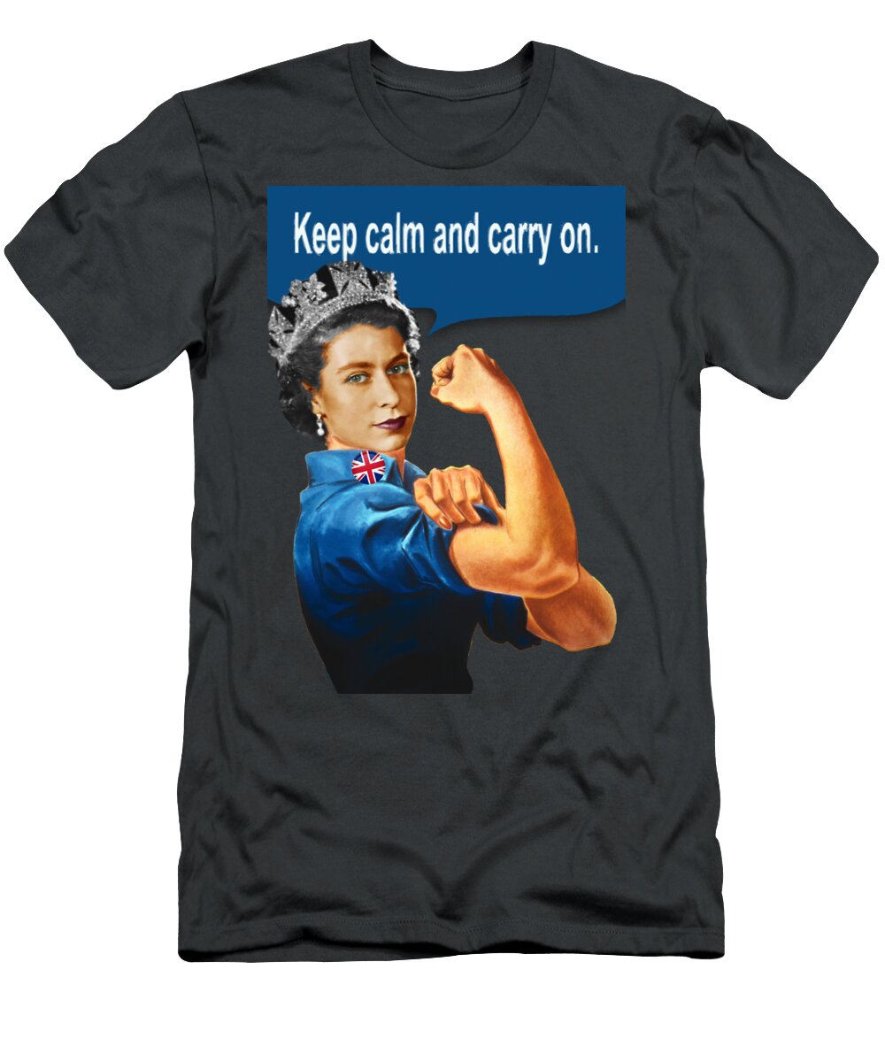 Vintage Image of Queen Elizabeth Rosie Tony Rubino T-Shirt
