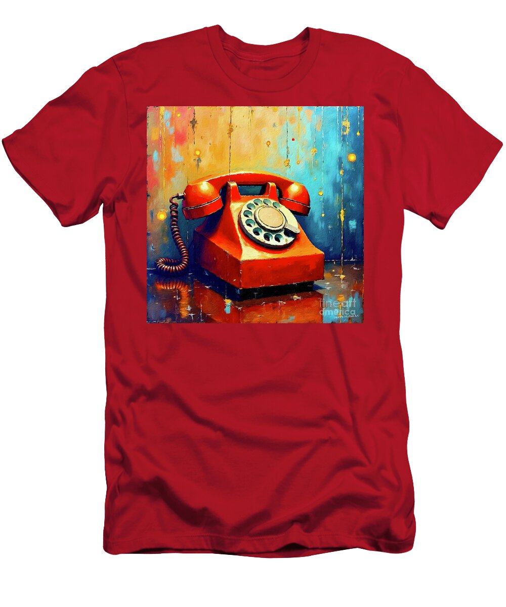 Vintage Red Rotary Telephone Lauries Intuitive T-Shirt