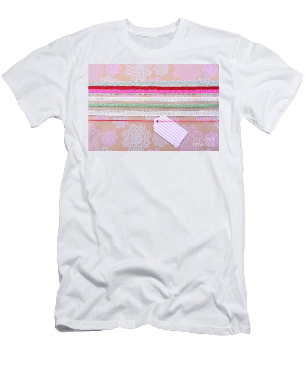 Vintage Style Gift Wrapping Holiday Background Milleflore Images T-Shirt