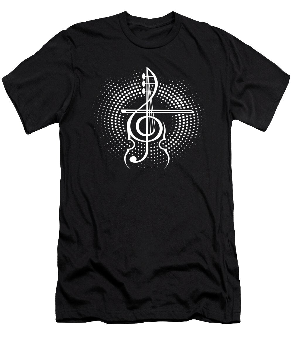 Violin Halftone Do Tran Quang T-Shirt