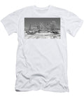 Virginia Tech Campus Burruss Hall Bw Betsy Knapp T-Shirt