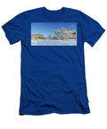 Virginia Tech Campus Moss Arts Center and Institute for Creativity Arts Technology Snowy Day Betsy Knapp T-Shirt