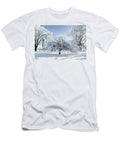 Virginia Tech Campus the Snowy Tree Betsy Knapp T-Shirt