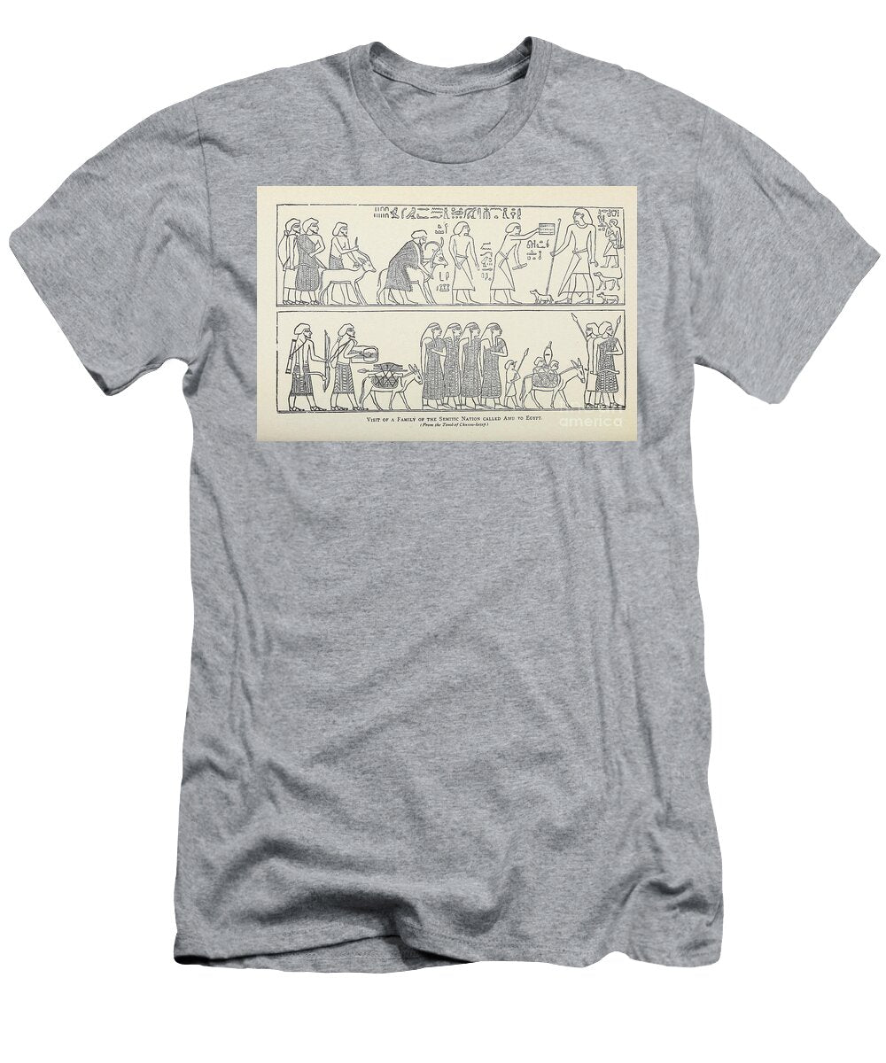 Visit of Family of the Semitic Nation Called Amu to Egypt M5 Historic Illustrations T-Shirt