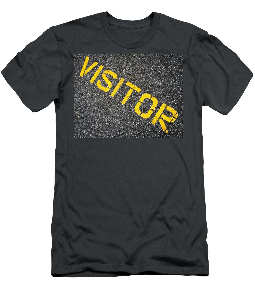 Visitor Stenciled Sign Joseph Skompski T-Shirt