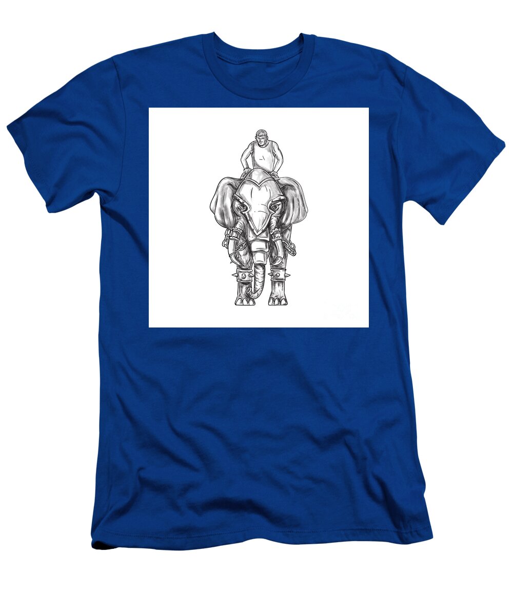 War Elephant Mahout Rider Tattoo Aloysius Patrimonio T-Shirt