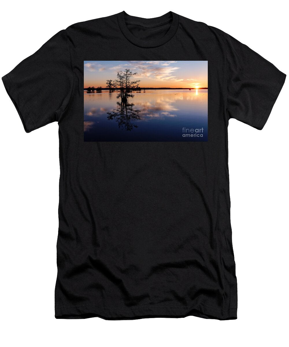 Watching the Sunset At Ba Steinhagen Lake Martin Dies Jr State Park Jasper East Texas Silvio Ligutti T-Shirt