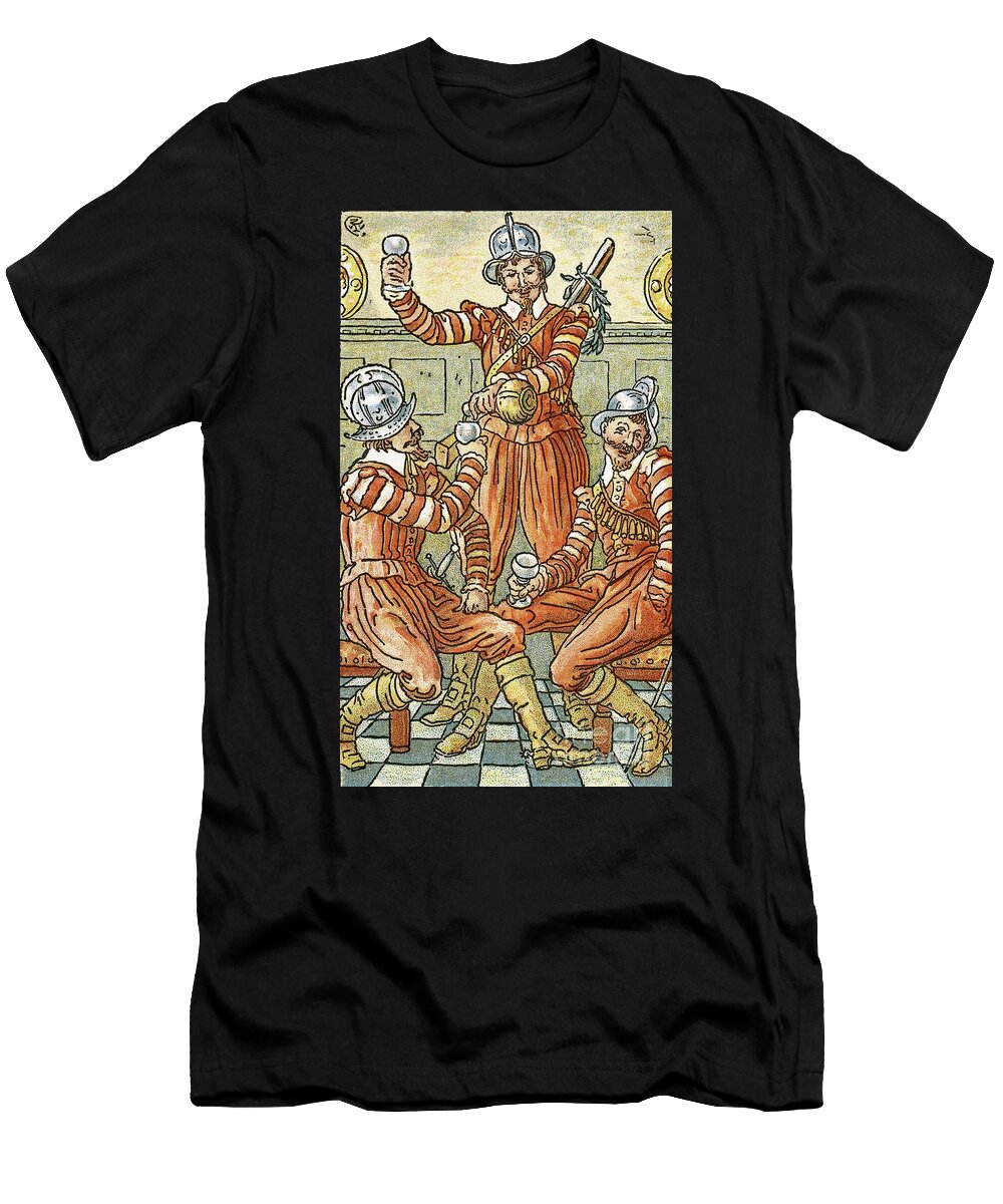 We Be Soldiers Three Song Illustration From Pan Pipes Walter Crane T-Shirt