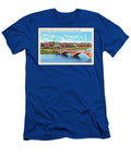 Weeks Memorial Bridge and Harvard Business School Cambridge Massachusetts Retro Vintage Poster Carol Japp T-Shirt