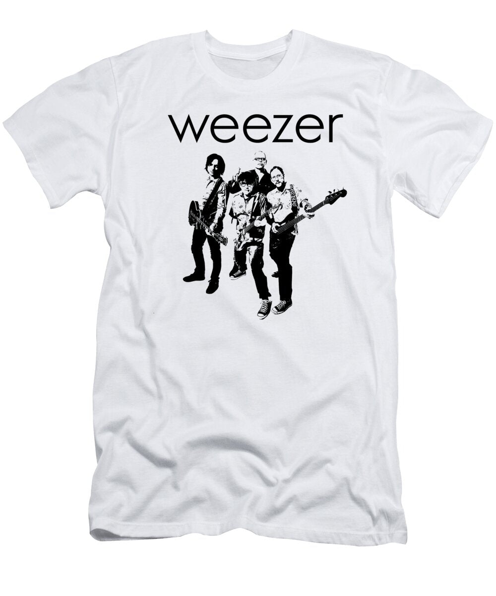 Weezer Band Stencil Asep Sendowo T-Shirt
